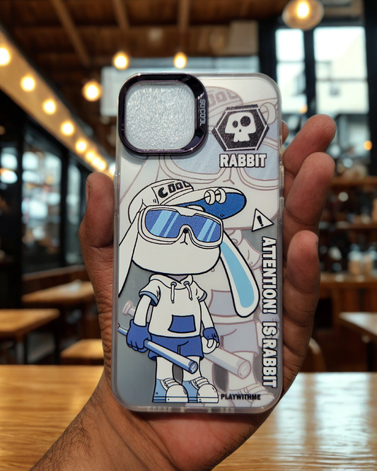 APPLE IPHONE   ANIME CHARACTER PATTERN -COOL RABBIT