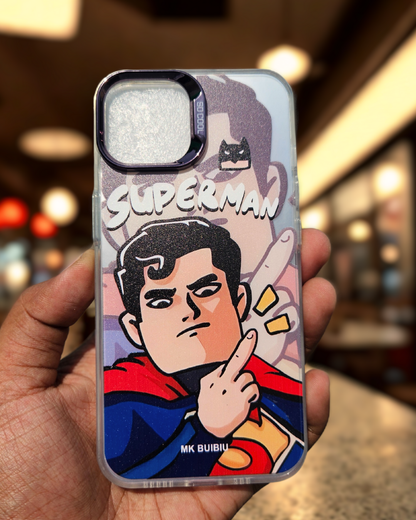 APPLE IPHONE   ANIME CHARACTER PATTERN -SUPERMAN