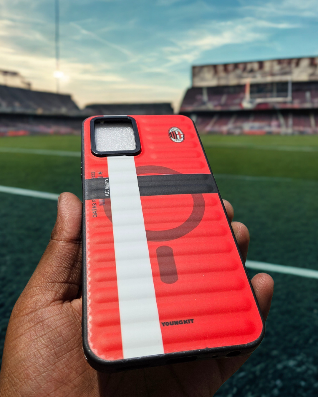 IPHONE APPLE FOOTBALL TEAM PATTERN- IN RED COLOUR - ACM