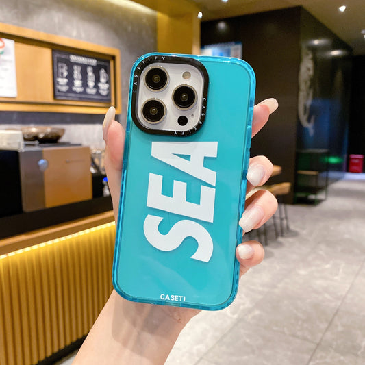Apple iPhone New series Soft Luxury Sea Cases-Blue
