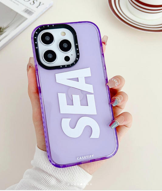 Apple iPhone New series Soft Luxury Sea Cases-Purple