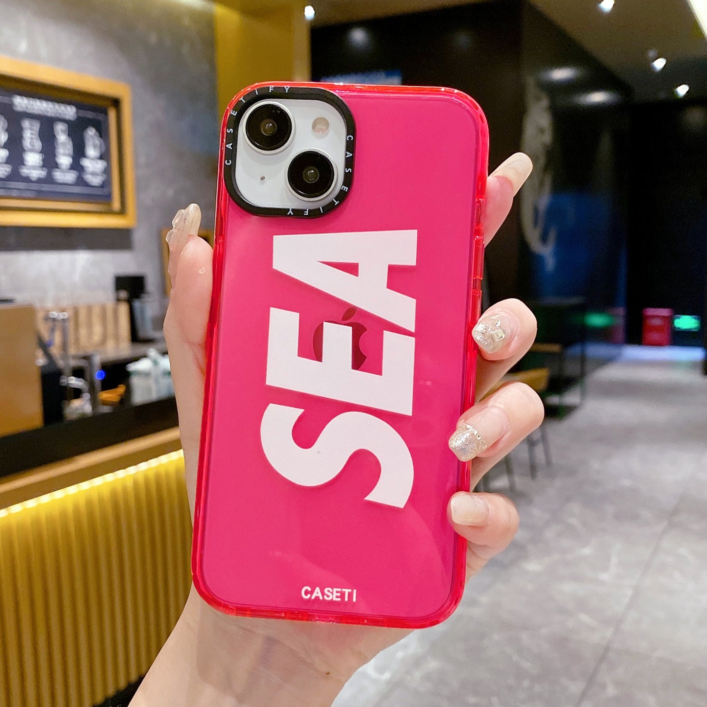 Apple iPhone New series Soft Luxury Sea Cases-pink